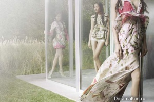 Ling Ling Kong,Tian Yi и Qin Shu Pei для Vera Wang весна-лето 2012