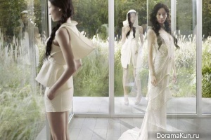 Ling Ling Kong,Tian Yi и Qin Shu Pei для Vera Wang весна-лето 2012