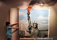 Чудеса 3D - интерактивного искусства Китай. Фото