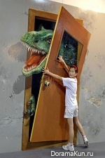 Чудеса 3D - интерактивного искусства Китай. Фото