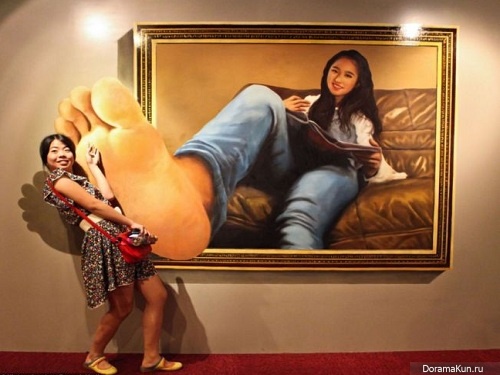Чудеса 3D - интерактивного искусства Китай. Фото