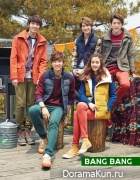 CNBlue и Kang Sora для Bang Bang Осень 2013