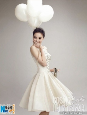 Liu Yuxin для Cosmo Bride April 2015