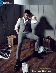 Huang Xiao Ming для Harper's Bazaar April 2015