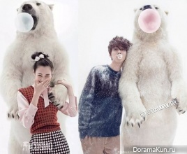 Luhan и Kiko Mizuhara для Cosmopolitan December 2015