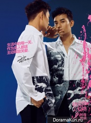 Wang Kai для Trends Health's October 2016