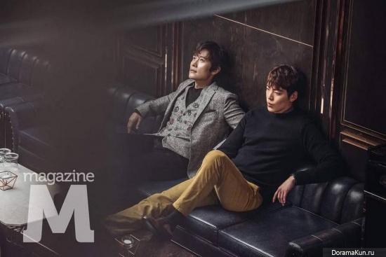 Kim Woo Bin и Lee Byung Hun для M Magazine Vol. 193 Decemer 2016
