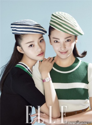 Kitty Zhang, Lin Yun для Elle February 2016