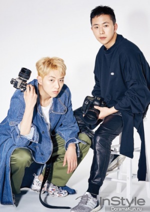 Lee Jung Shin (CNBLUE), Yuna (AOA), Kim Jae Kyung, Kim Jae Hyun для InStyle May 2017