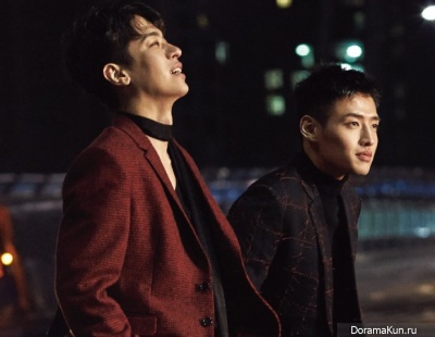 Kang Ha Neul, Park Jung Min для InStyle February 2017
