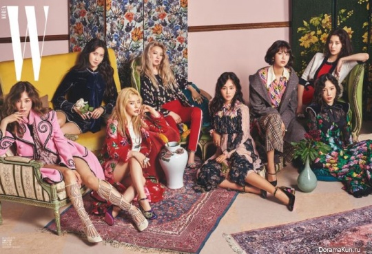 SNSD для W Korea August 2017