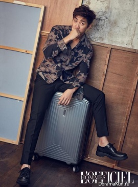Yoon Kye Sang для L'Officiel Hommes January 2017