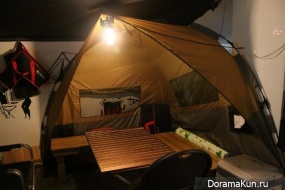 Camping cafe in Hongdae