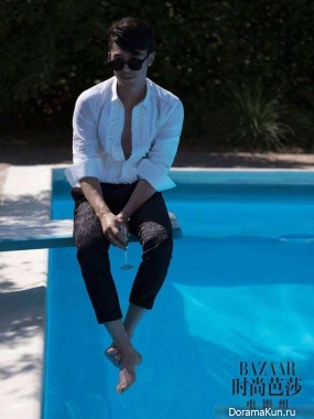 Wallace Huo для Harper’s Bazaar September 2017