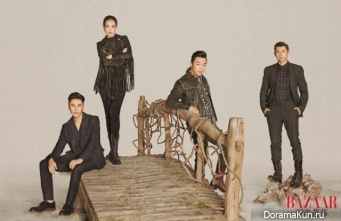 Chen Kun, Shu Qi, Huang Bo, and Xia Yu для Harper’s Bazaar 2016