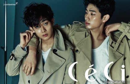 Choi Woo Shik, Yoon Park для CeCi November 2014