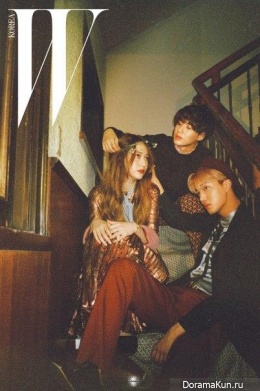 Taemin, Kai, Krystal для W Korea August 2015