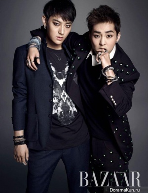 EXO (Tao, Xiu Min) для Harper’s Bazaar October 2014