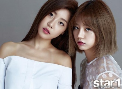 Girl’s Day (Hye Ri, So Jin) для @Star1 August 2014