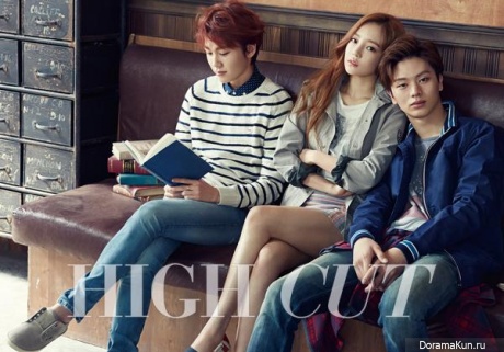 KARA (Goo Hara), BTOB (Sungjae, Minhyuk, Ilhoon) для High Cut Vol.146