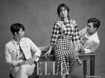Jung Kyung Ho, Kim So Yeon, Yoon Hyun Min для Elle April 2015 Extra
