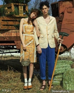 Jin Jung Sun, Kim Won Joong для Vogue April 2015