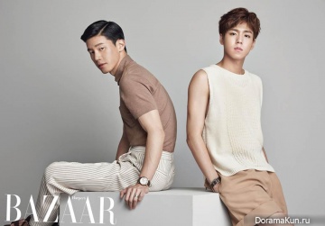 Kim Moo Yul, Jin Goo, Lee Hyun Woo для Harper’s Bazaar June 2015