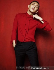 Hwang Jung Min, Yoo Ah In, Jang Yoon Joo для Harper's Bazaar August 2015
