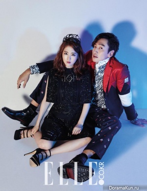 Lee Kwang Soo, Park Bo Young, Lee Chun Hee для Elle November 2015