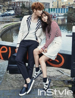 Lee Jong Suk, Park Shin Hye для InStyle April 2015