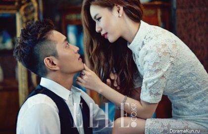 Jin Tae Eun, Park Shi Eun для Elle Bride October 2015