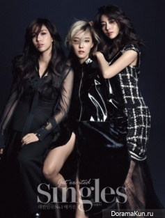 T-Ara (Eun Jung, Hyo Min, Ji Yeon) для Singles November 2014
