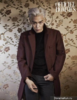 Big Bang (T.O.P.) для L'Officiel Hommes January 2015