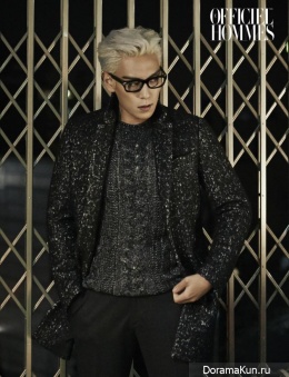 Big Bang (T.O.P.) для L'Officiel Hommes January 2015