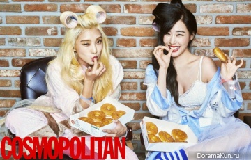 Tiffany (SNSD), Bora (Sistar) для Cosmopolitan September 2015