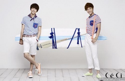 ZE:A (Siwan, Dongjun) для CeCi June 2013