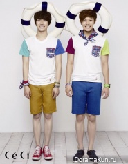 ZE:A (Siwan, Dongjun) для CeCi June 2013