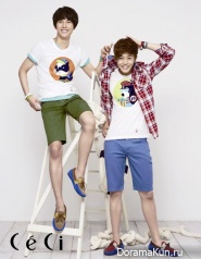 ZE:A (Siwan, Dongjun) для CeCi June 2013