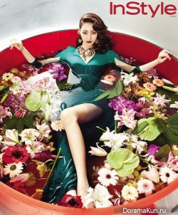 Go Jun Hee, Bae Doo Na, Sulli & Krystal (f(x)) для InStyle 2012