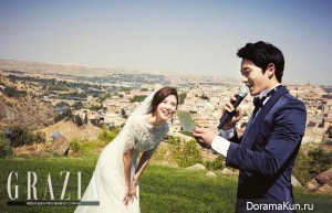 Ji Sung, Lee Bo Young для GRAZIA October 2013 Extra 2