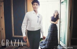 Ji Sung, Lee Bo Young для GRAZIA October 2013 Extra 2