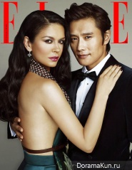 Lee Byung Hun, Catherine Zeta Jones для Elle August 2013