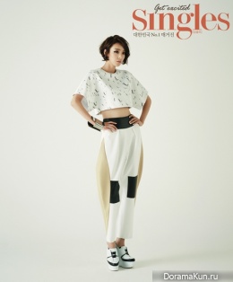Lee Da Hee для Singles Korea October 2013