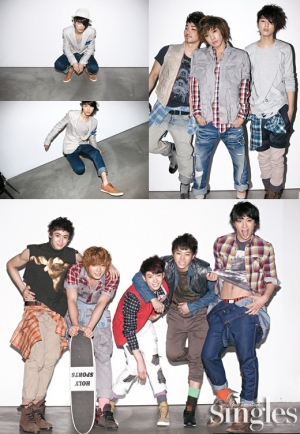 2AM, 2PM, CN Blue, MBLAQ для Singles March 2010
