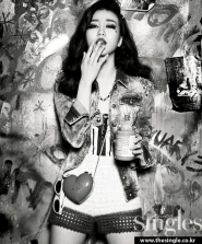 Park Ha Sun для Singles June 2012