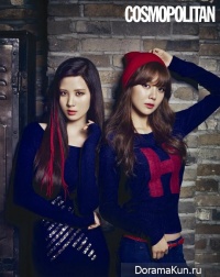 SNSD (Sooyoung, Seohyun) для Cosmopolitan Korea September 2013