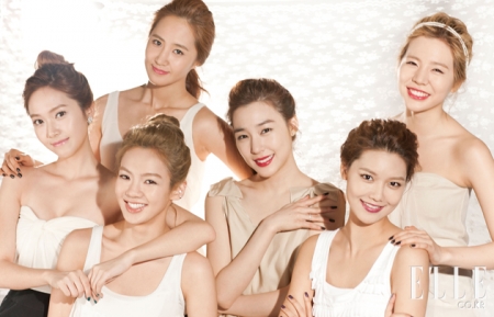 SNSD для Elle Korea March 2011