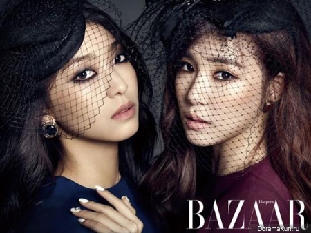 Tiffany (SNSD), Bora (Sistar) для Harper’s Bazaar January 2014