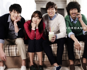 So Ji Sub, Shin Min Ah, Tiger JK, Jung Woo Sung для Giordano Spring 2011 Catalogue