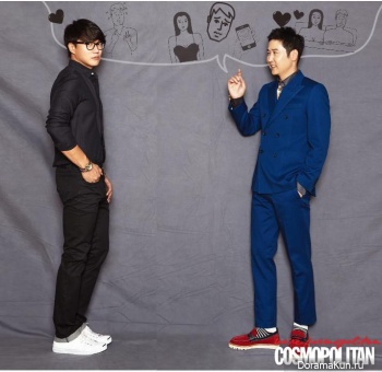 Sung Si Kyung, Shin Dong Yup для Cosmopolitan Korea September 2013